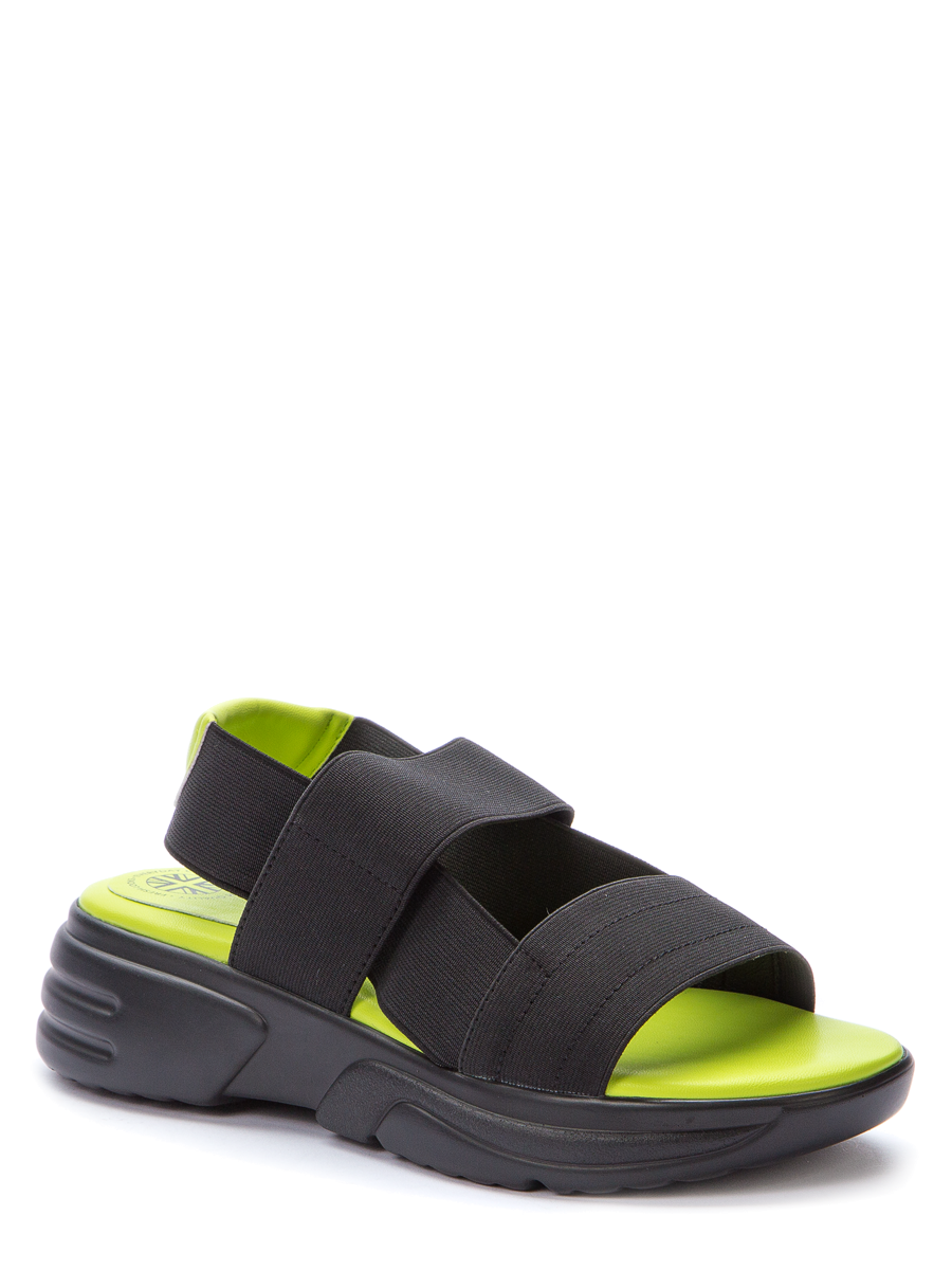 Сандалии женские Betsy текстиль/экокожа р. 39 Черный/Салатовый (917041/05-05)