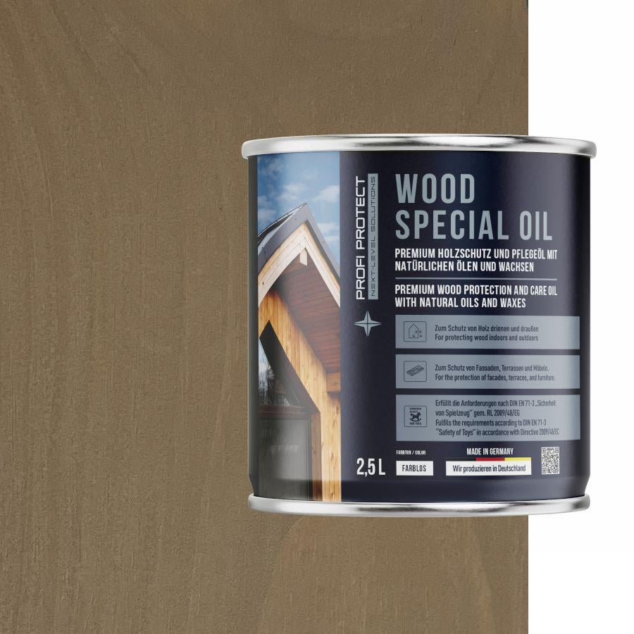 Лазур на основі бджолиного воску і лляної олії ProfiProtect Wood Special Oil 2,5 л Sand/Stone (22558726) - фото 1