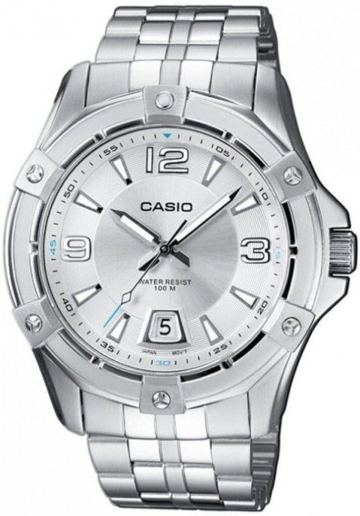 Наручные часы мужские Casio Timeless Collection MTD-1062D-7A со стальным корпусом/водозащитой 100 м Серебряный (3150790236)