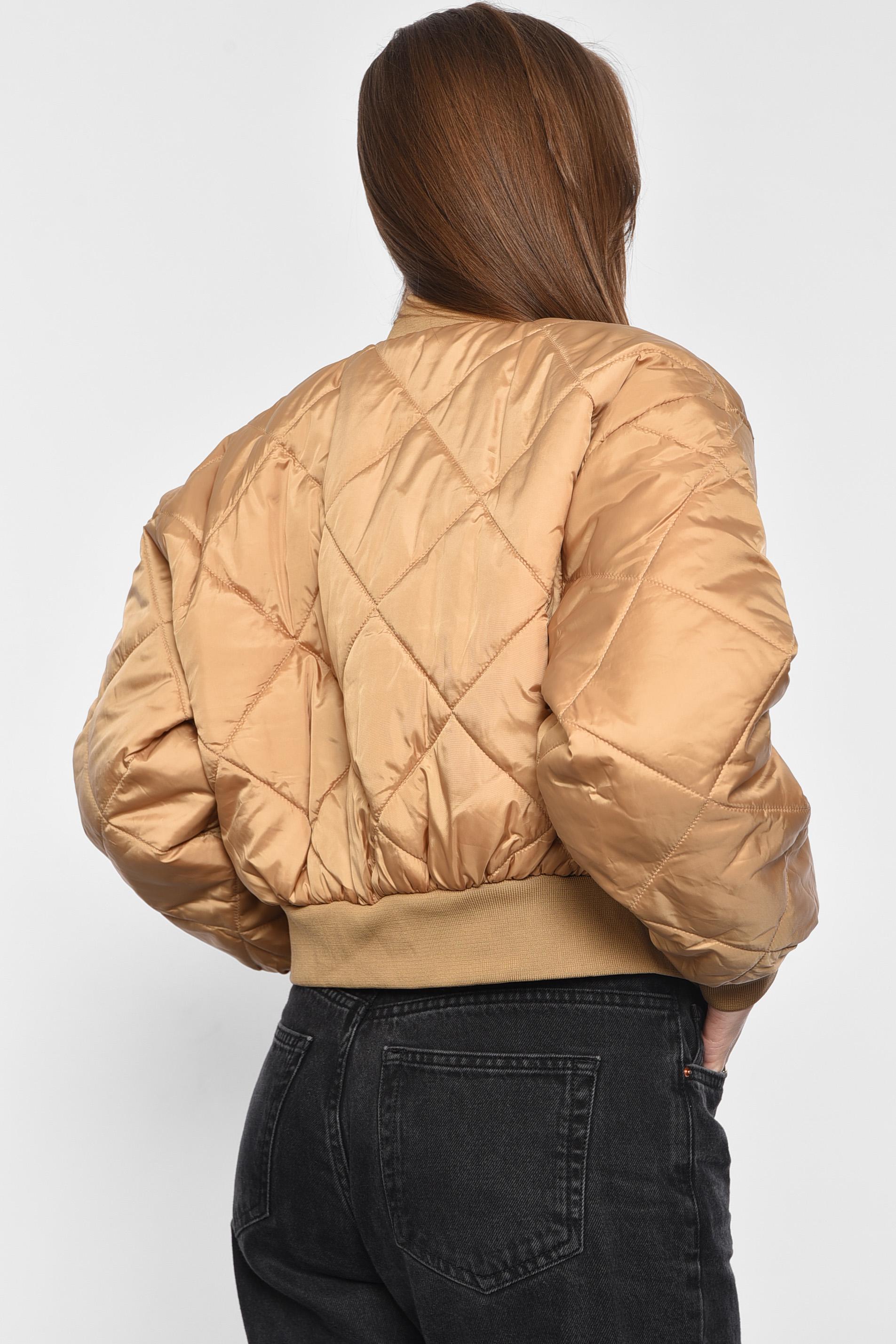 Куртка женская демисезонная M Светло-коричневый (178959) - фото 3 Куртка женская демисезонная M Светло-коричневый (178959) - фото 3