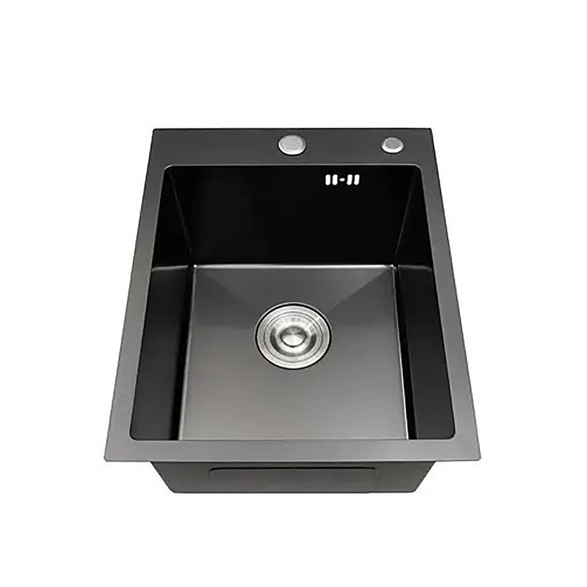 Мойка для кухни врезная Kraft Handmade 540x480 мм прямоугольная Черный (PUD-HS5448-DB)