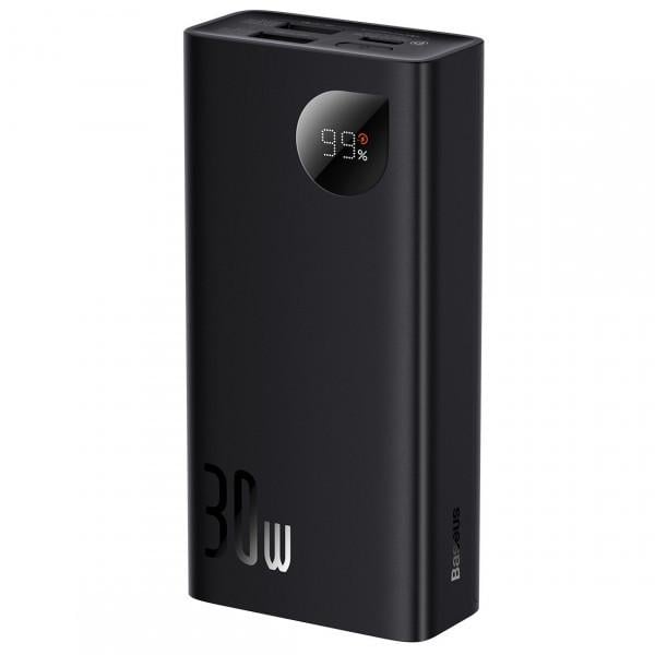 Повербанк BASEUS Adaman2 Digital Display Fast Charge 10000 mAh 30W 2хUSB Type-C Q40 PPAD040001 Black (DR012224)