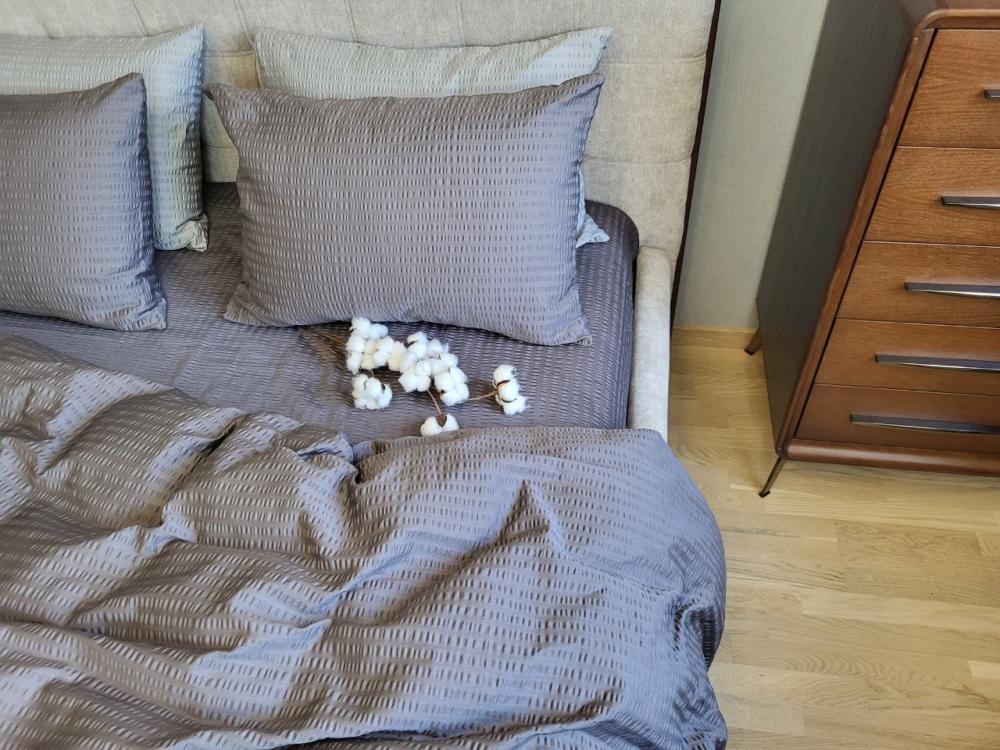 Комплект постельного белья Кис S2024 сатин Premium Gofre полуторный/наволочки 50х70/70х70 см (6496) - фото 2 Комплект постельного белья Кис S2024 сатин Premium Gofre полуторный/наволочки 50х70/70х70 см (6496) - фото 2