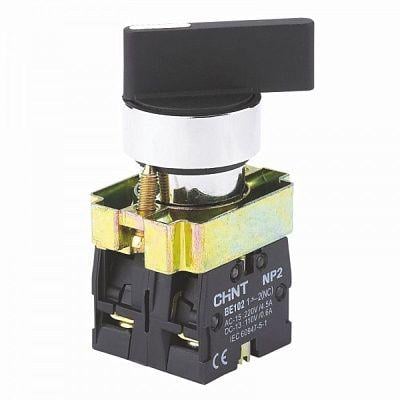 Перемикач I-O CHINT NP2-BJ25 1NO+1NC 22 мм 2 положення (573995)