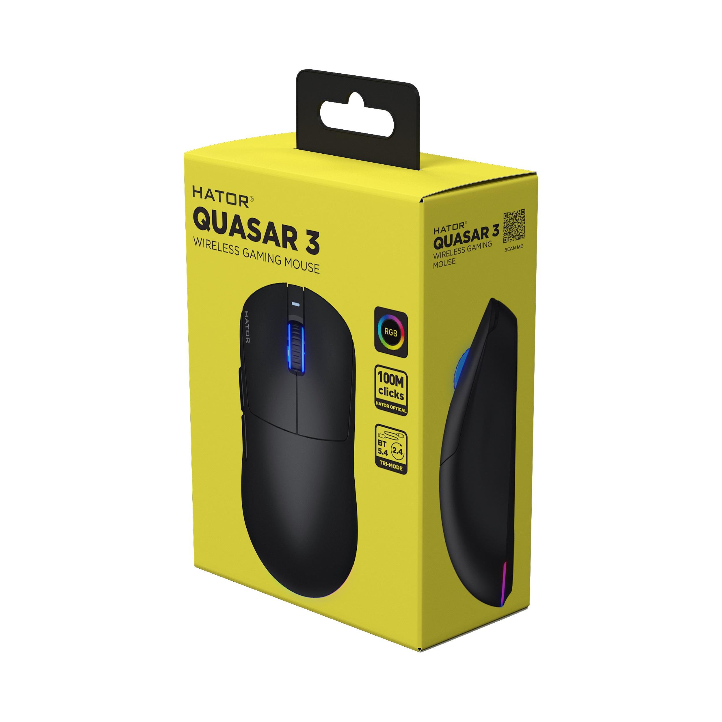 Компьютерная мышка беспроводная Hator Quasar 3 Wireless Black (HTM730) - фото 7