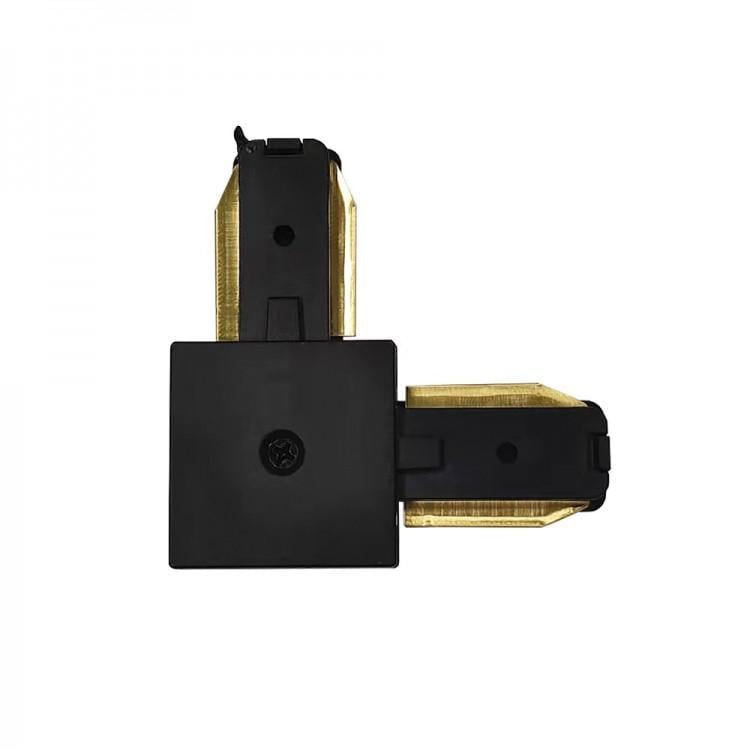 Коннектор угловой Feron LD1201-P для однофазного шинопровода Черный (00000034387)