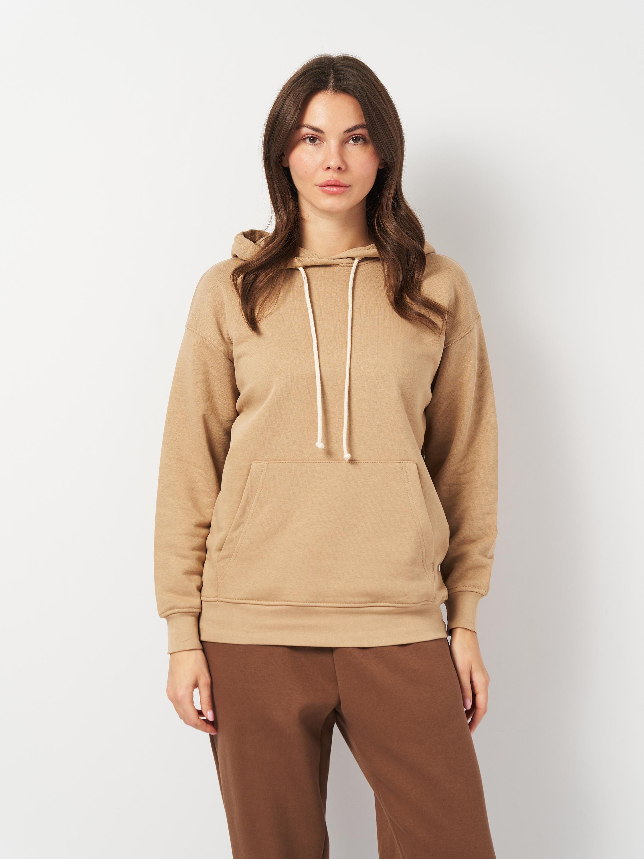 Худи женское базовое ROZA 231110 2XL Тофи (4824005707704)