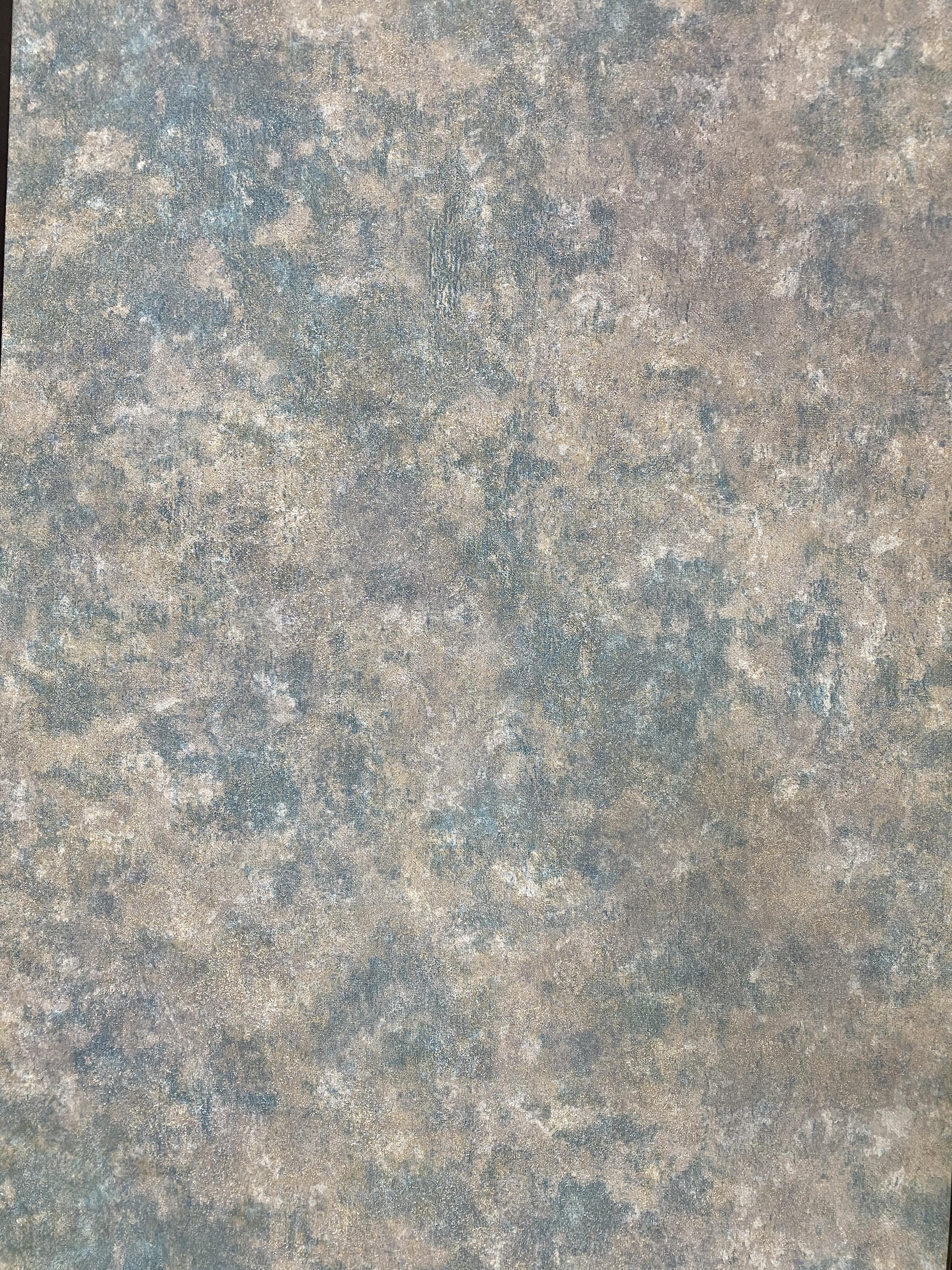 Обои виниловые на флизелиновой основе Grandeco Opportunity Wallcoverings Q0037 Штукатурка Бирюзовый