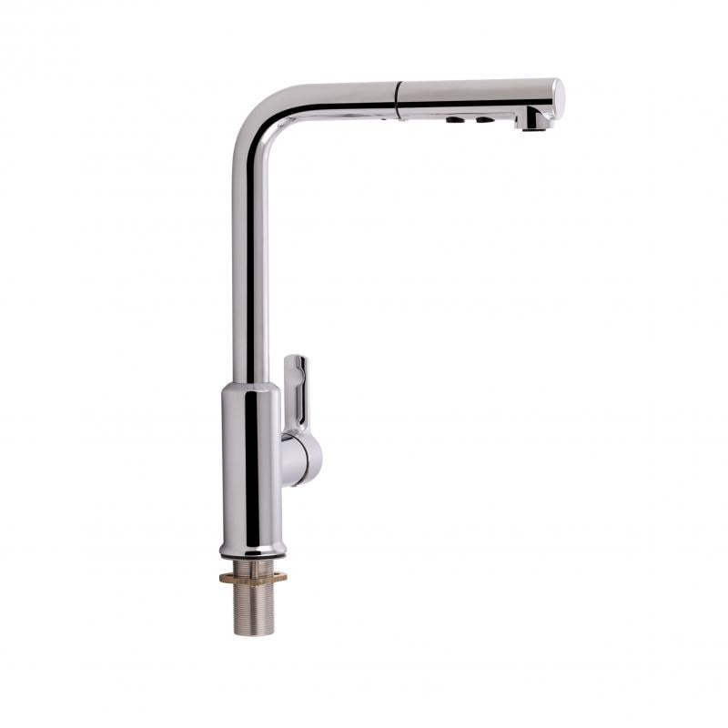 Смеситель кухонный Q-tap Janička 9134103FC с выдвижным изливом