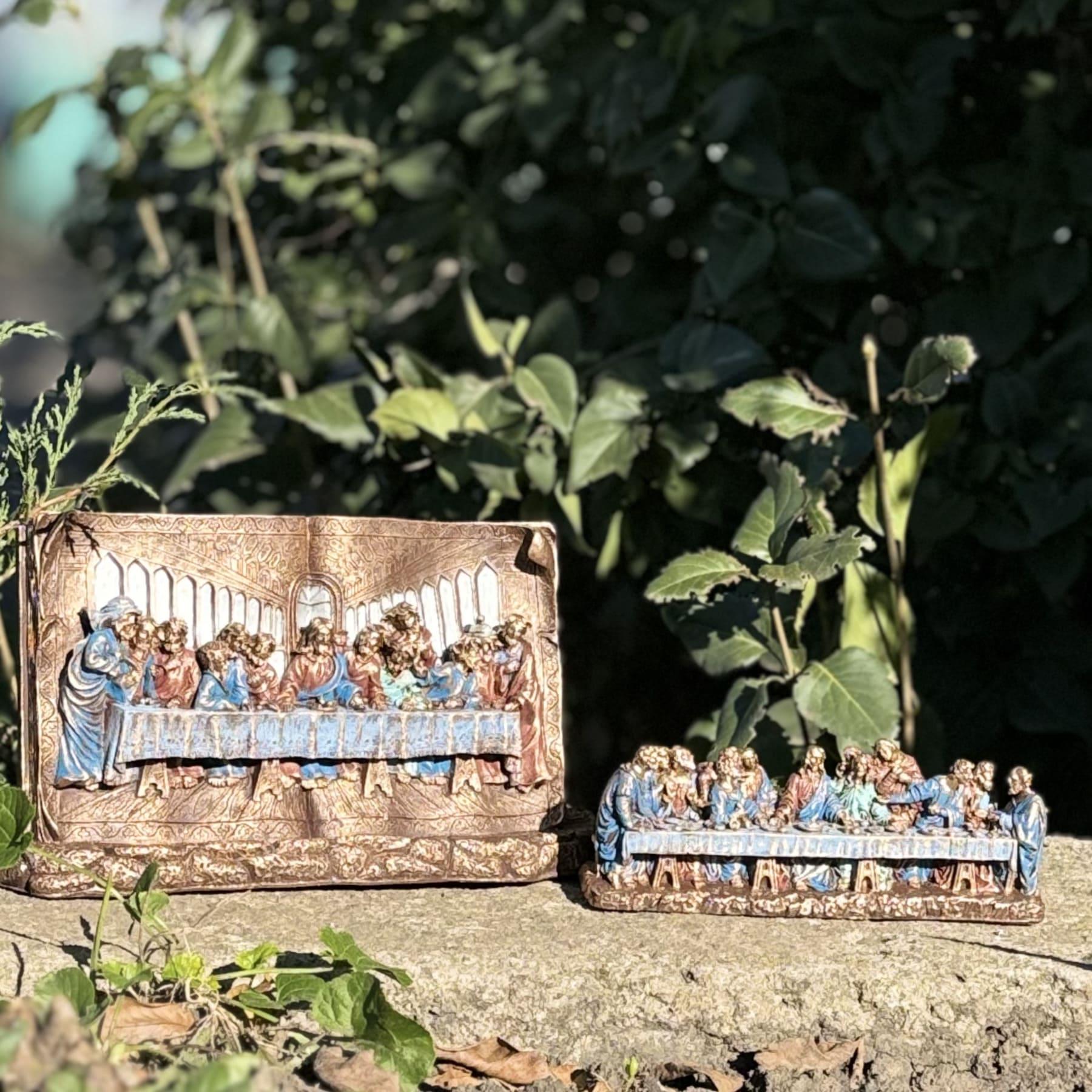 Набор статуэток Тайная вечеря в открытой книге и Тайна вечеря (4098)