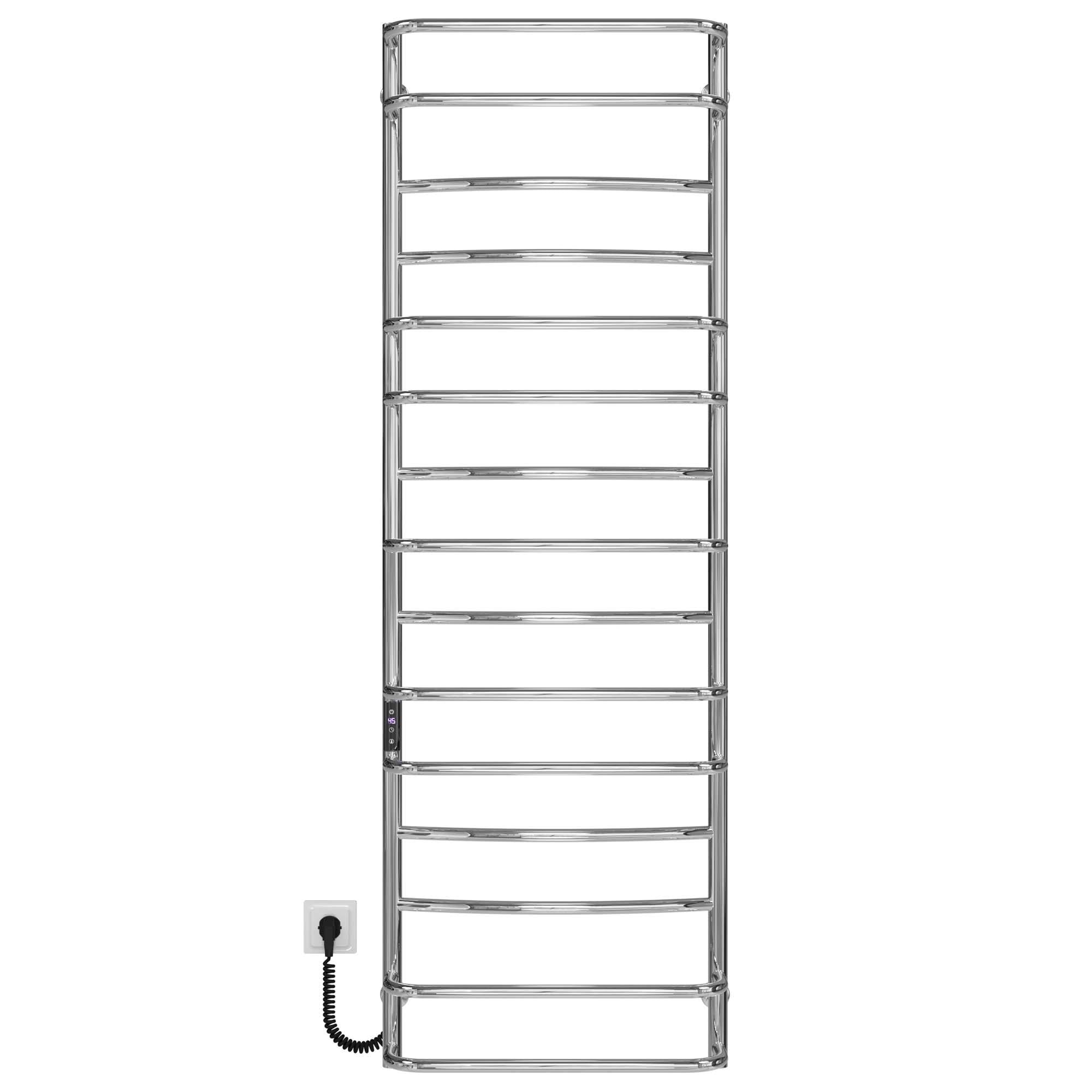 Полотенцесушитель электрический Deffi Аквамикс П15 JD03 левое подключение нержавеющая сталь 500x1600 мм Хром (C.AM.160.50.15.ECL1)