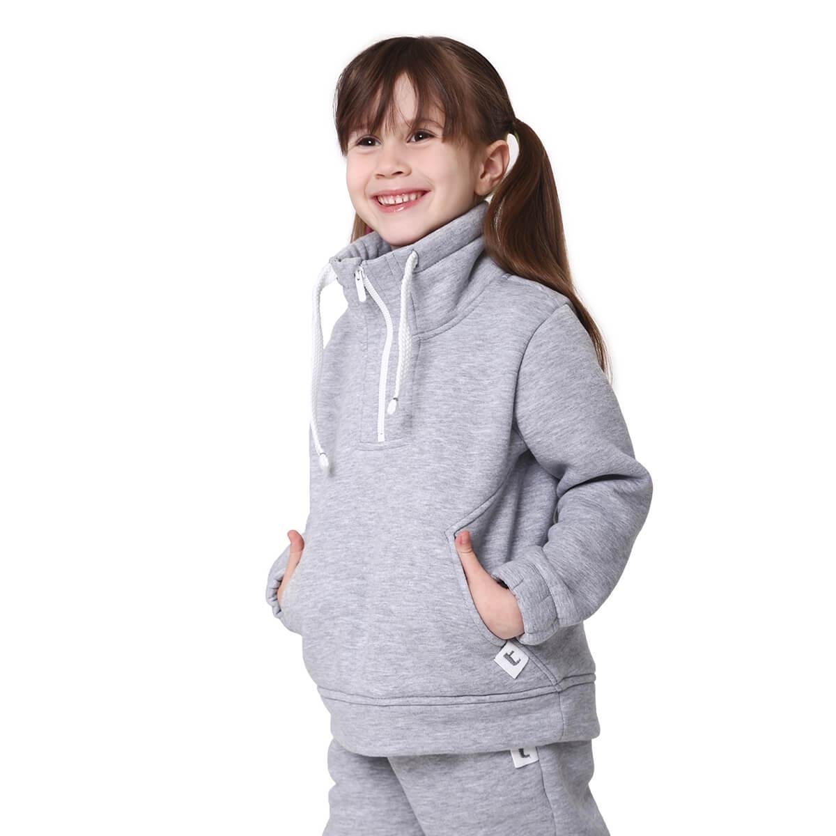 Спортивный костюм Timbo Sam р. 32 128 см Светло-серый (K073972) - фото 2 Спортивный костюм Timbo Sam р. 32 128 см Светло-серый (K073972) - фото 2