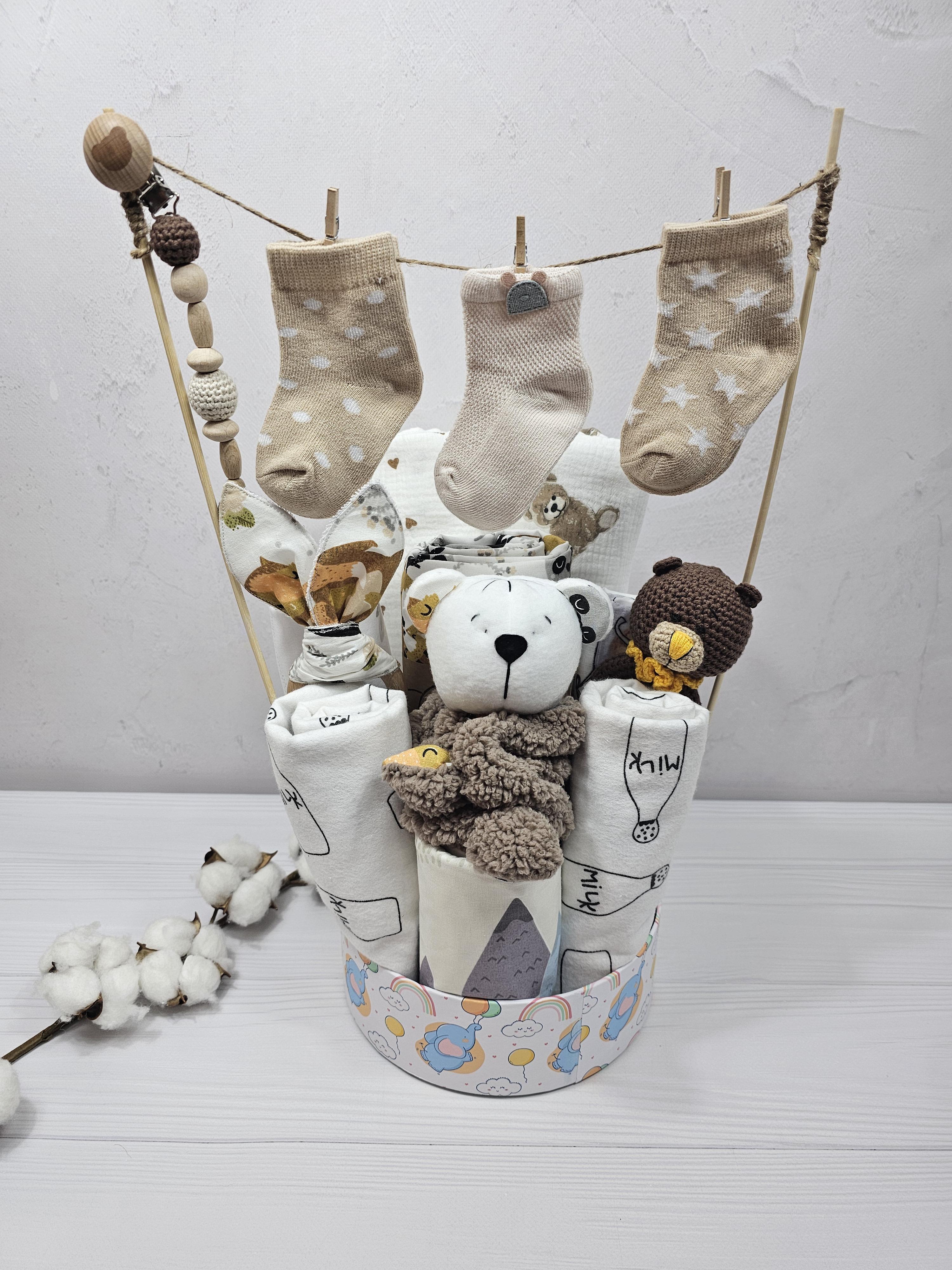 Букет из пеленок для младенцев albabybox Мамины объятия (BU 18311599)