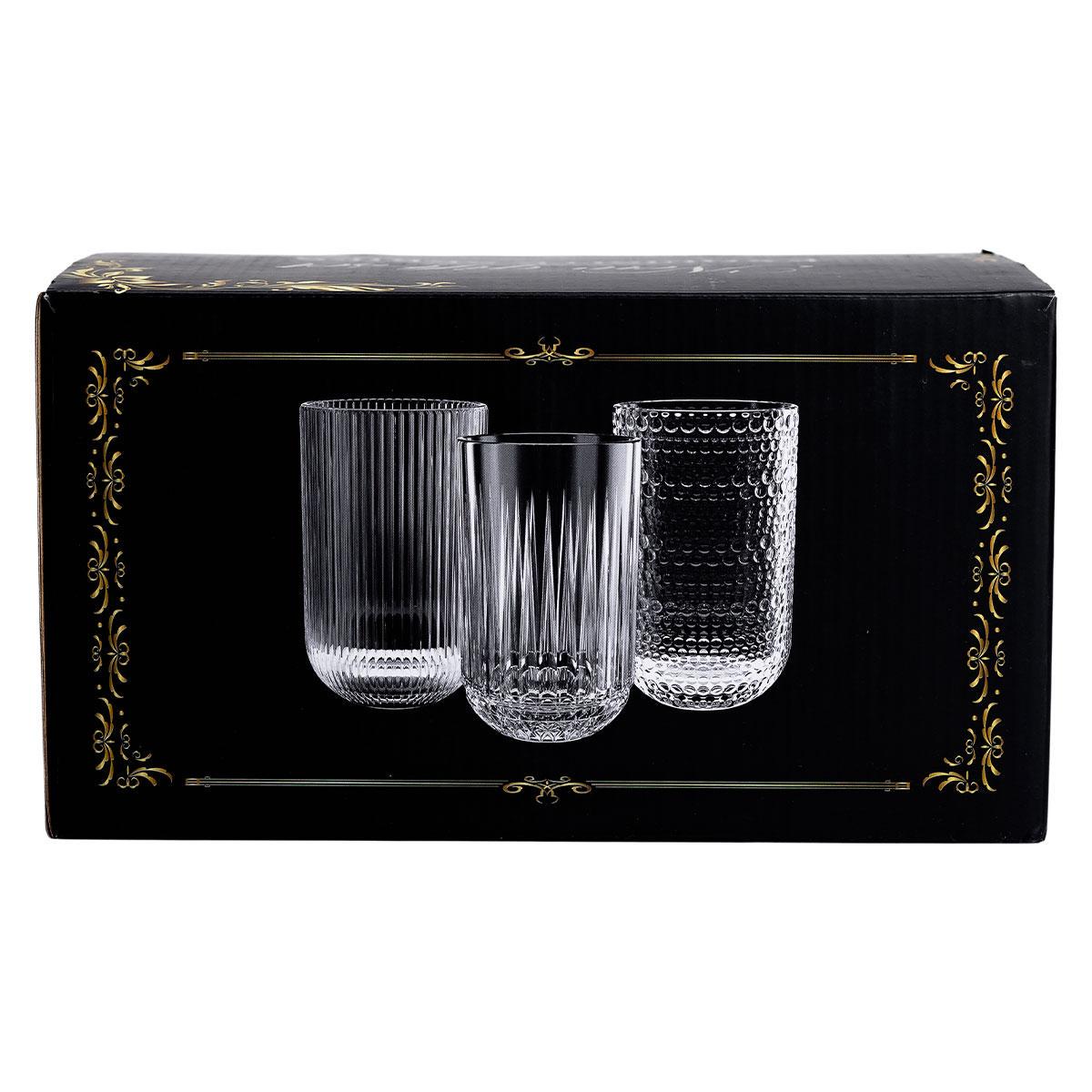 Набір склянок з товстого скла для холодних напоїв 6 шт. 500 мл 500 мл (HP-YH-37) - фото 5