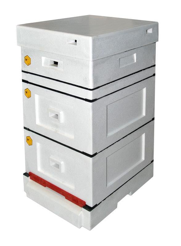 Вулик пінополістирольний Lyson Рута на 10 рамок з гігієнічним дном нефарбований