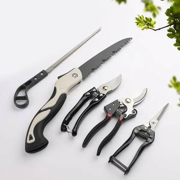 Набір інструментів Garden Set SK-5 5в1 універсальний садовий з ножицями секаторами та пилкою