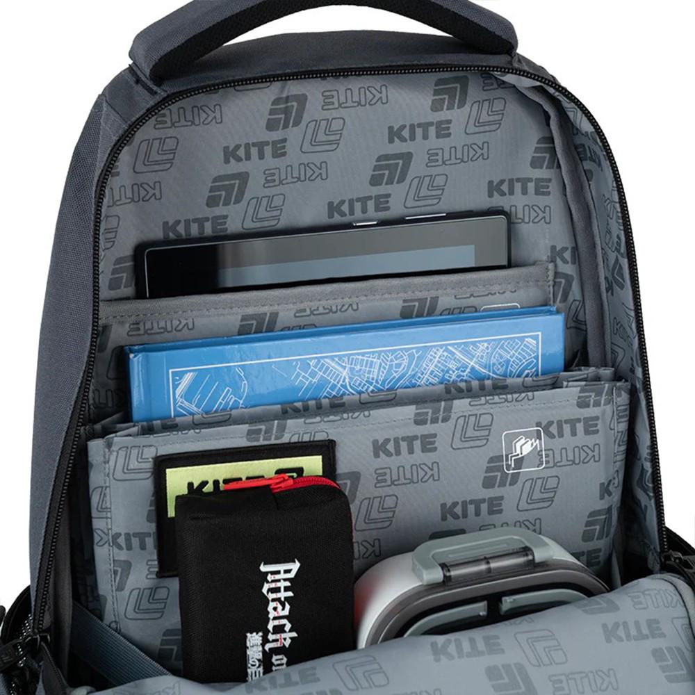 Школьный рюкзак KITE Education teens Attack on Titan 17 л (AT25-2578M) - фото 13 Школьный рюкзак KITE Education teens Attack on Titan 17 л (AT25-2578M) - фото 13