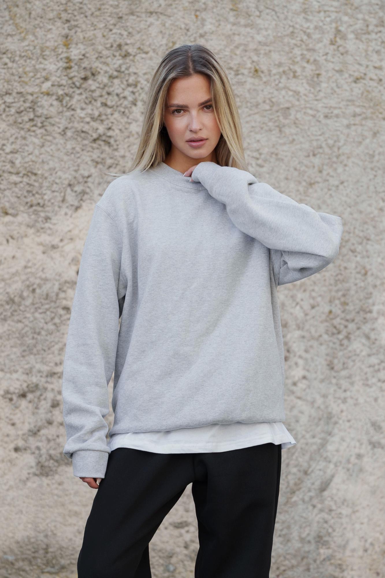 Свитшот на флисе Without Solo утепленный оверсайз S/M Gray (2XL/3XL8055469) - фото 8 Свитшот на флисе Without Solo утепленный оверсайз S/M Gray (2XL/3XL8055469) - фото 8