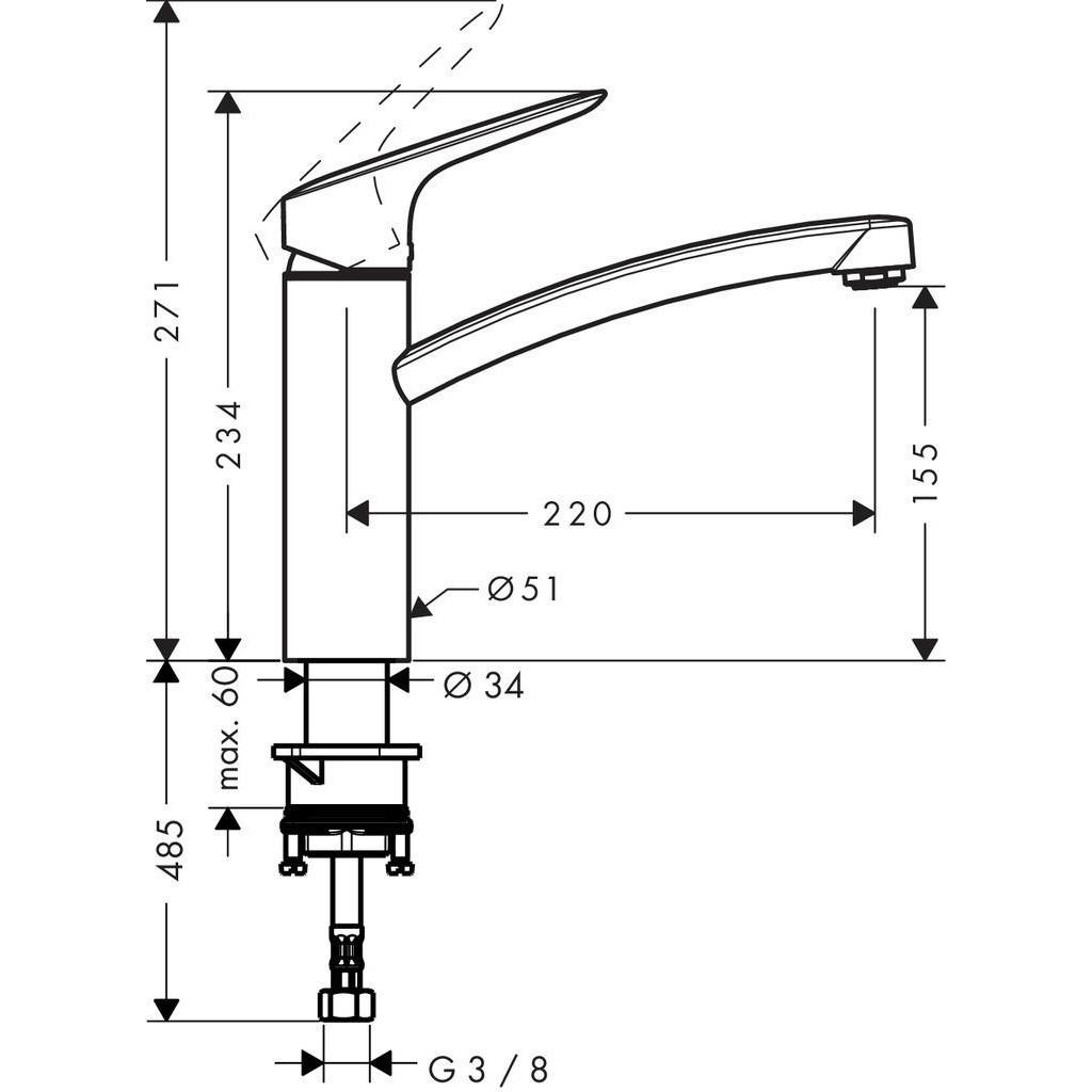 Змішувач Hansgrohe 71832000 - фото 4