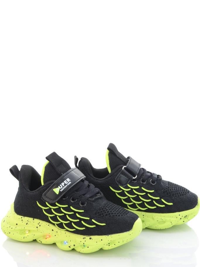 Кроссовки текстильные Kimbo KJN936-2L р. 22 Черно-салатовый