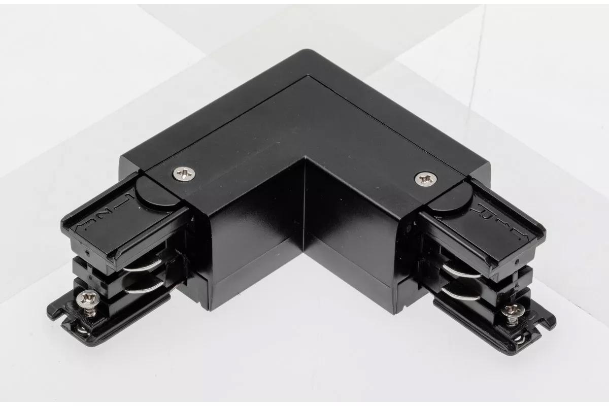 Соединитель L 90° для шинопровода 3-фазового GTV X-RAIL 101x101 мм наружный Черный (00000035381)