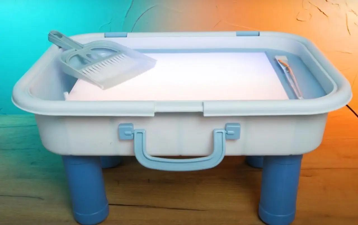 Столик для піскового малювання з підсвіткою та творчим набором BL 377 Блакитний (25906098) - фото 4 Столик для піскового малювання з підсвіткою та творчим набором BL 377 Блакитний (25906098) - фото 4