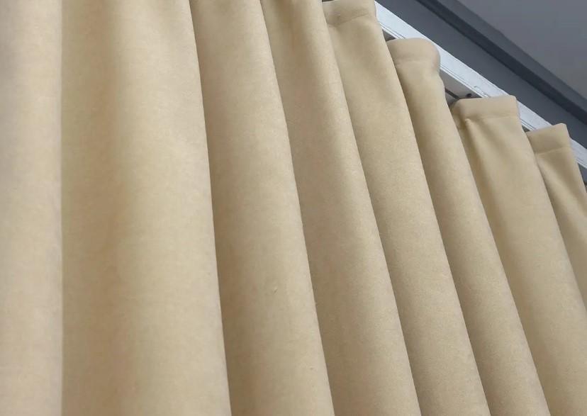 Комплект штор мікровелюр Petek 1,5х2,9 м 2 шт. Бежевий (1826ш 33-0818) - фото 7 Комплект штор мікровелюр Petek 1,5х2,9 м 2 шт. Бежевий (1826ш 33-0818) - фото 7