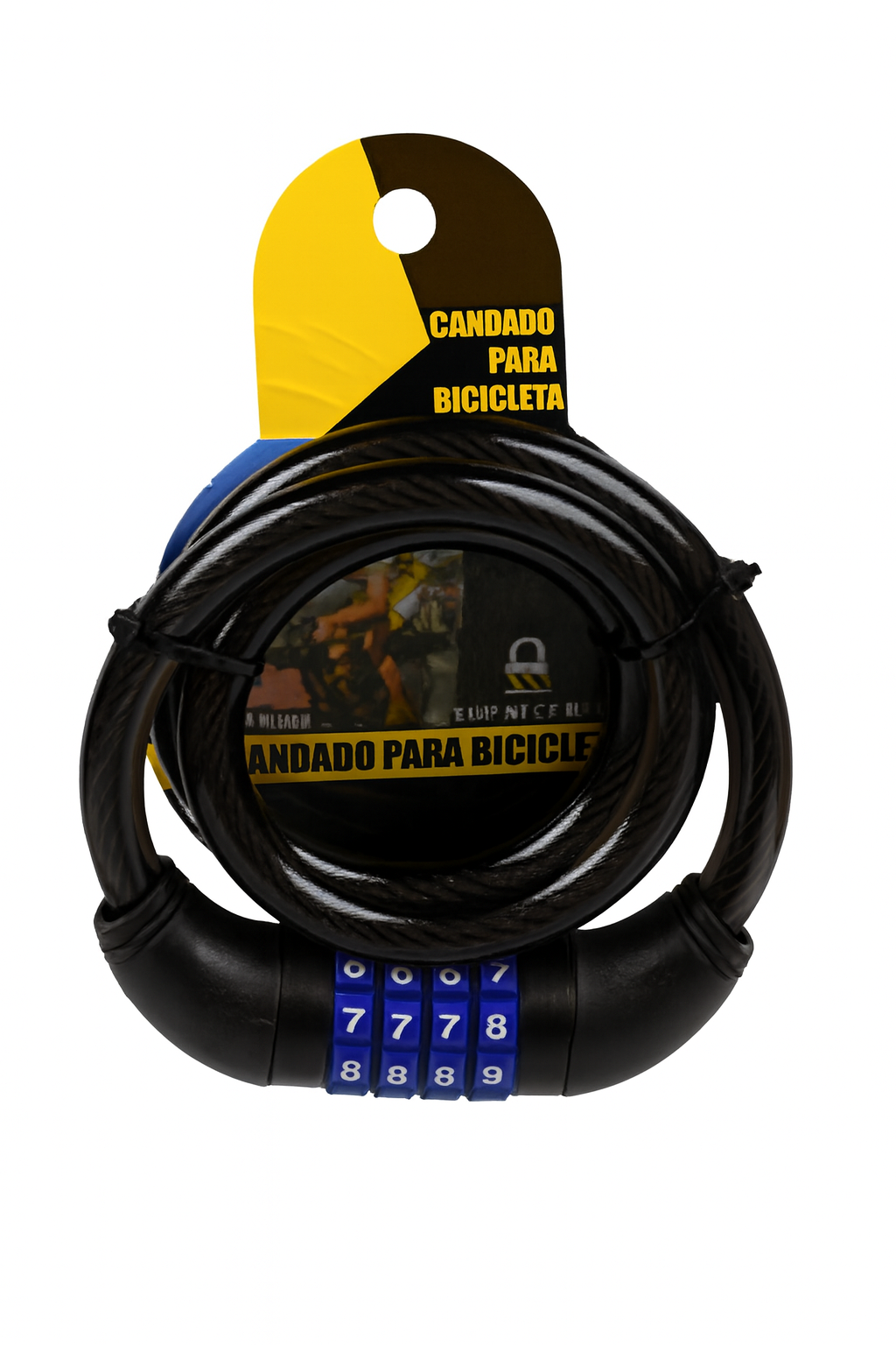 Замок велосипедний з кодом VL36886 12х80 см Чорний (31400148) Замок велосипедний з кодом VL36886 12х80 см Чорний (31400148)