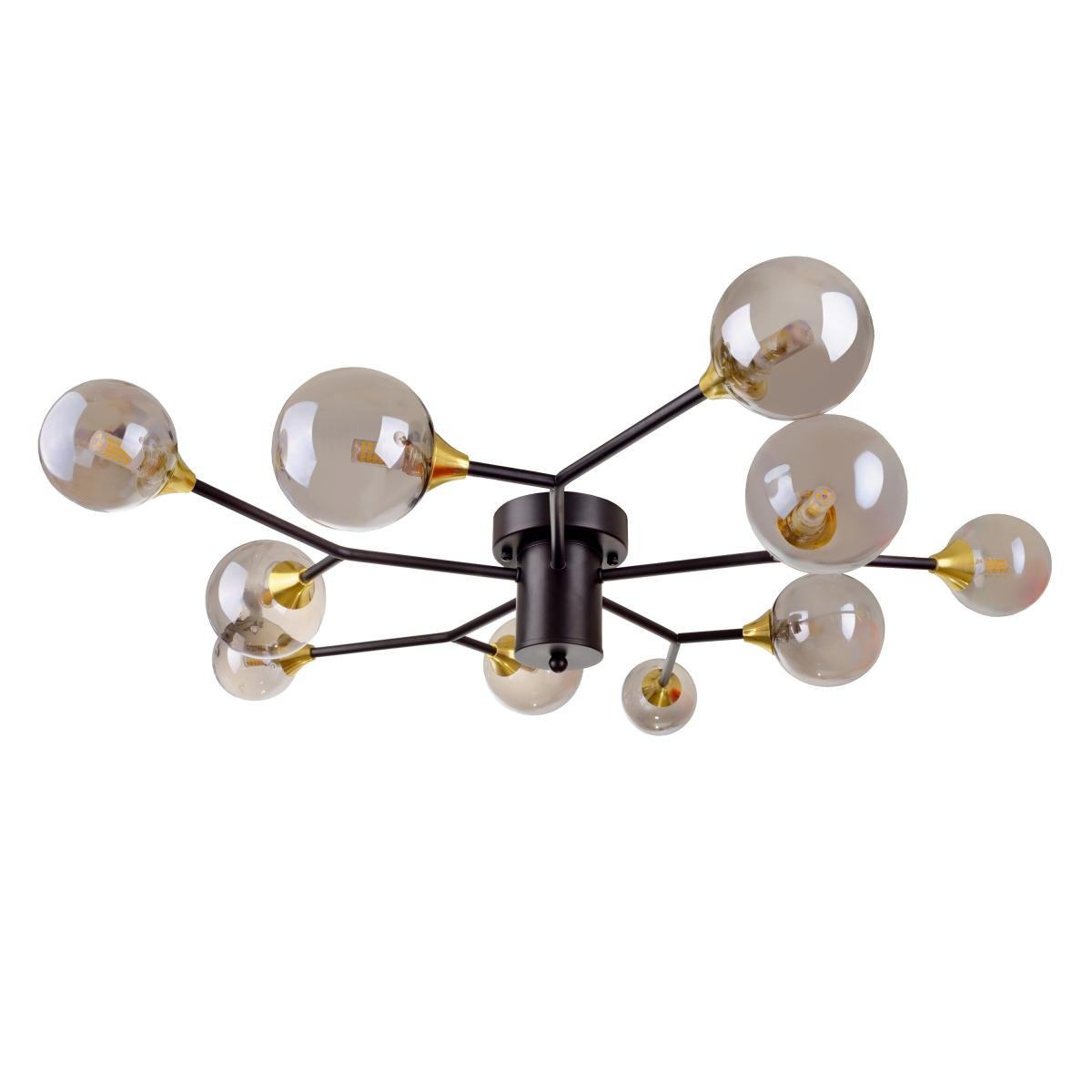 Стельова люстра Brille BR-01 635C/10 G9 BK/GY