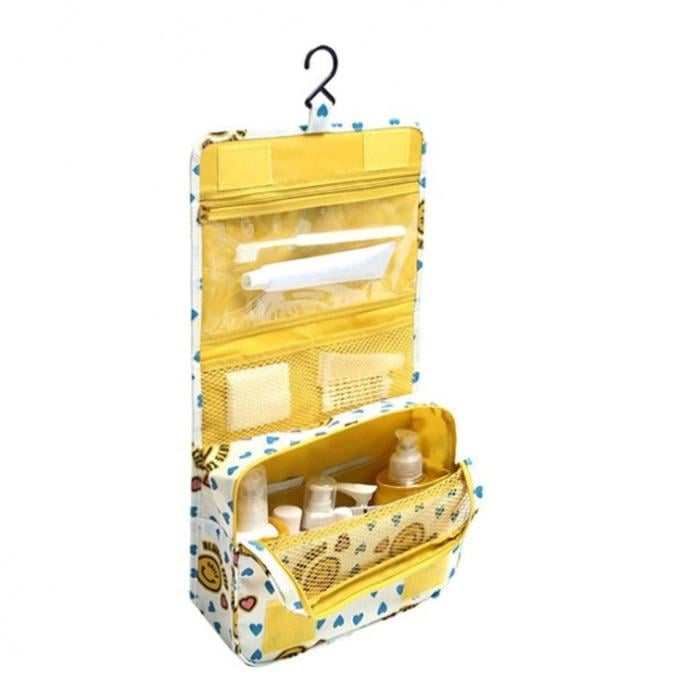 Органайзер-косметичка дорожный подвесной Bei Lian travel 24x20x9 см Yellow (122272) - фото 1