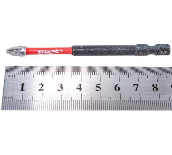 Біта Milwaukee Shockwave PZ2 90 мм 1 шт. (4932430867) - фото 5 Біта Milwaukee Shockwave PZ2 90 мм 1 шт. (4932430867) - фото 5