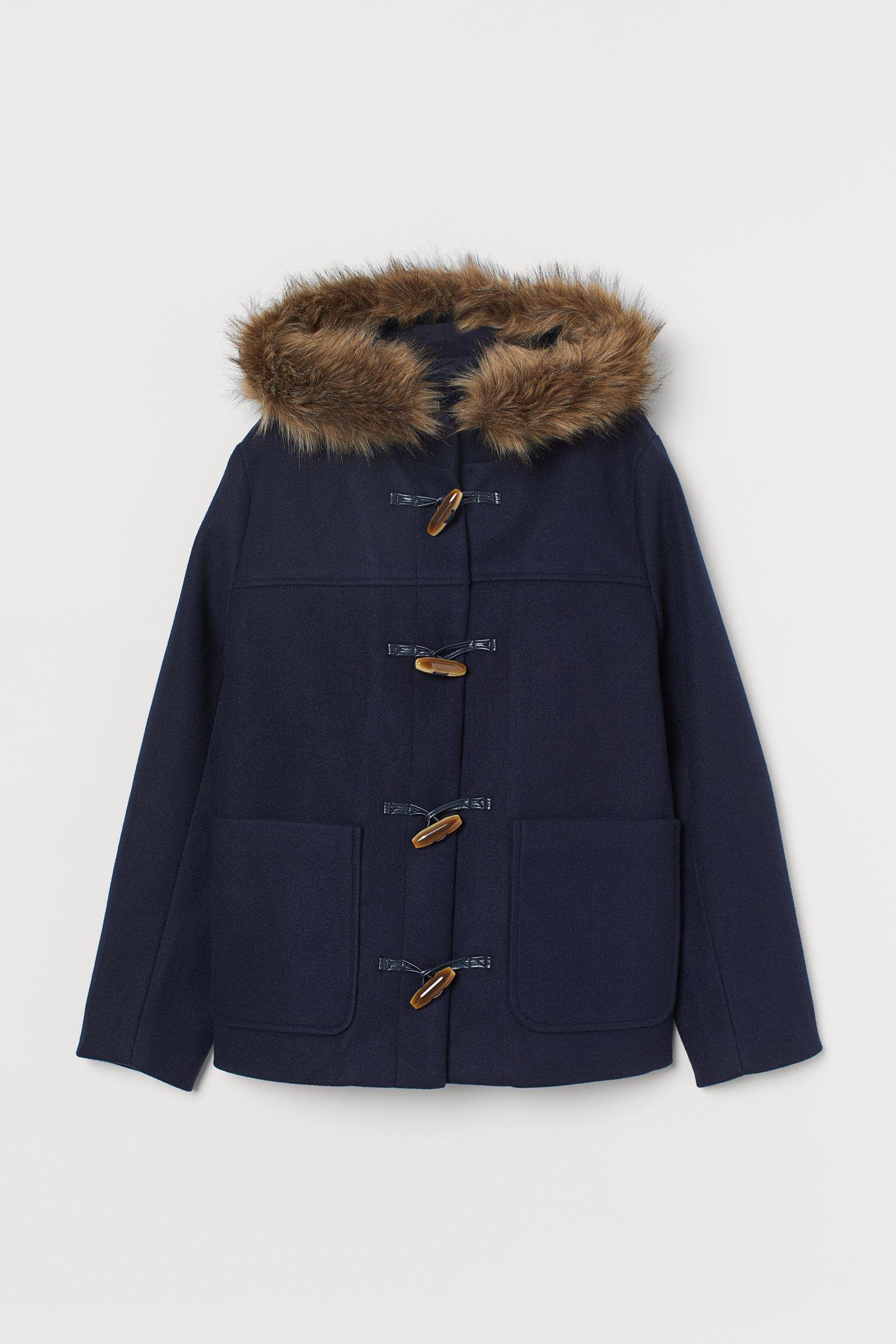 Пальто H&M XL Темно-синий (20087883062)