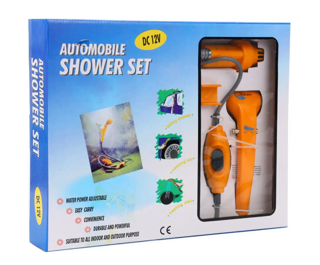 Душ автомобільний від прикурювача Shower SET портативний туристичний (2591029918)