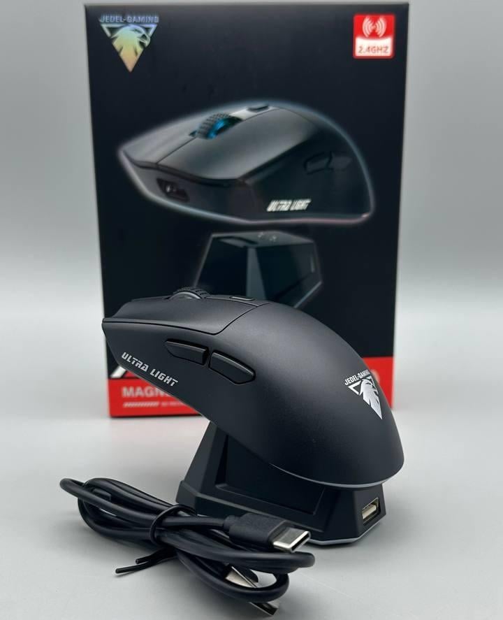 Комп'ютерна мишка ігрова Jedel WD-139 USB бездротова з підсвічуванням Black (24350692)