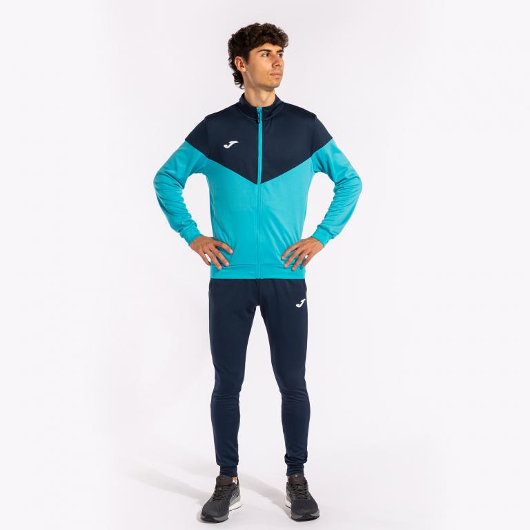 Спортивний костюм Joma 102747.013 Oxford Tracksuit 4XS Fluor Turquoise/Navy (8445456345466) - фото 2