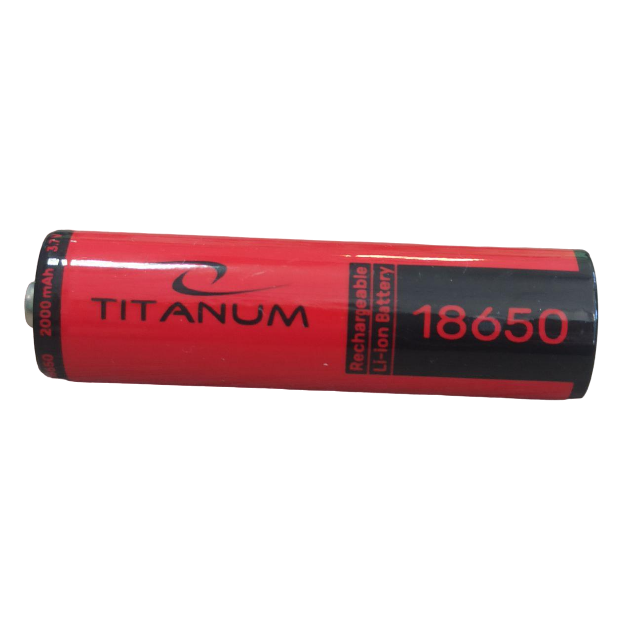 Аккумулятор TITANUM 18650 Li-ion с контактом 3,7 V 2000 mAh 18х65 мм 1 шт. (049081)