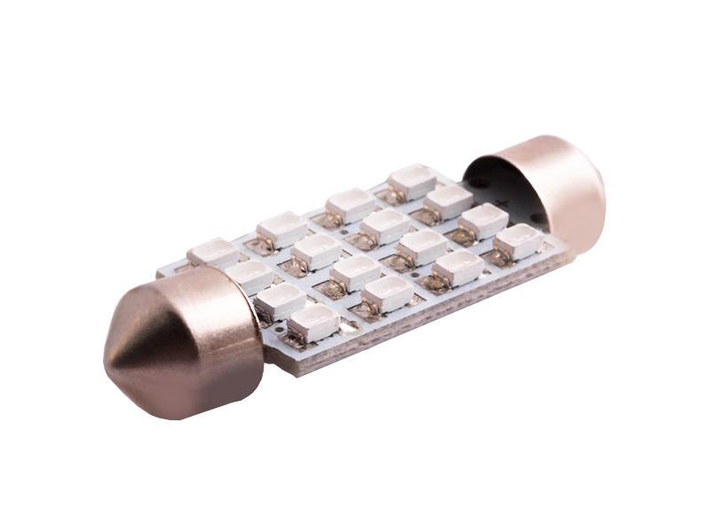 Автомобильная лампа светодиодная LEDUA S85 41 мм 16 SMD 1206 12V Синий (538) Автомобильная лампа светодиодная LEDUA S85 41 мм 16 SMD 1206 12V Синий (538)