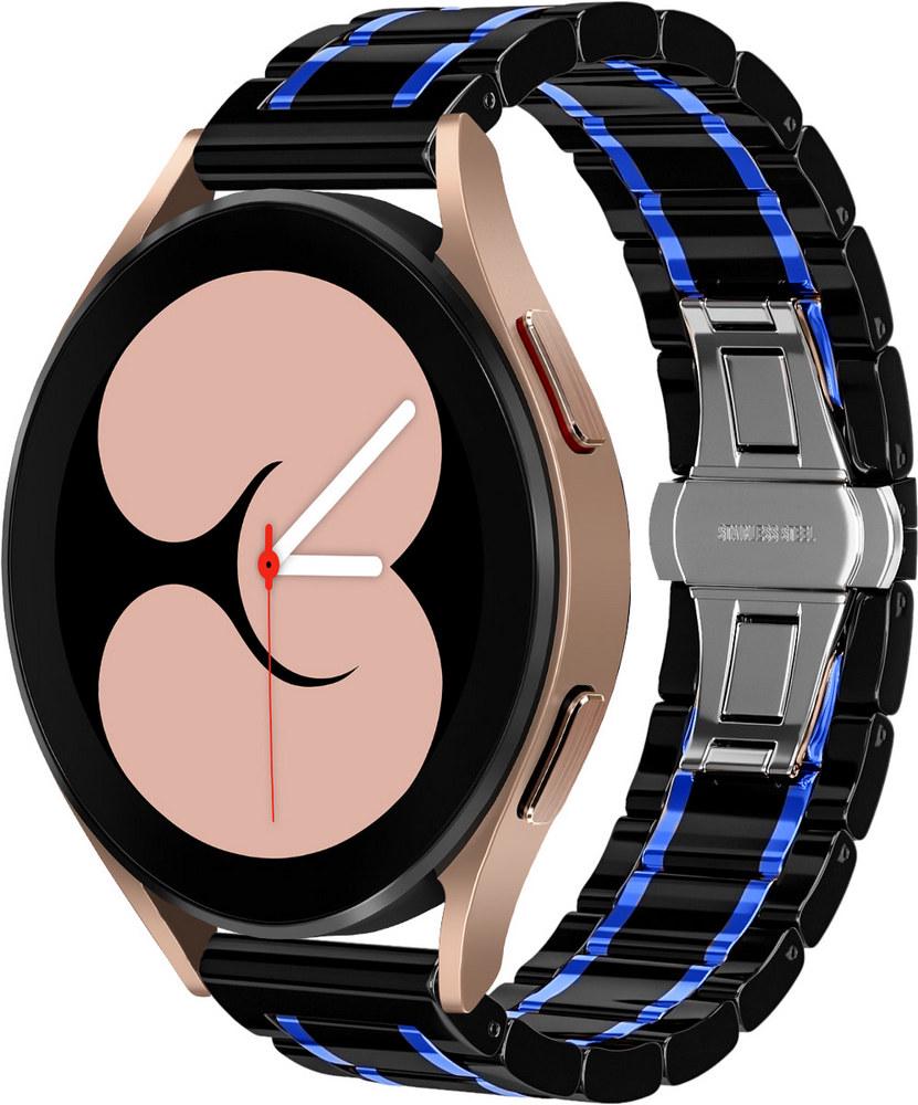 Ремешок керамический Ceramo для Galaxy Watch 4 40 мм Black/Blue (28725-43)