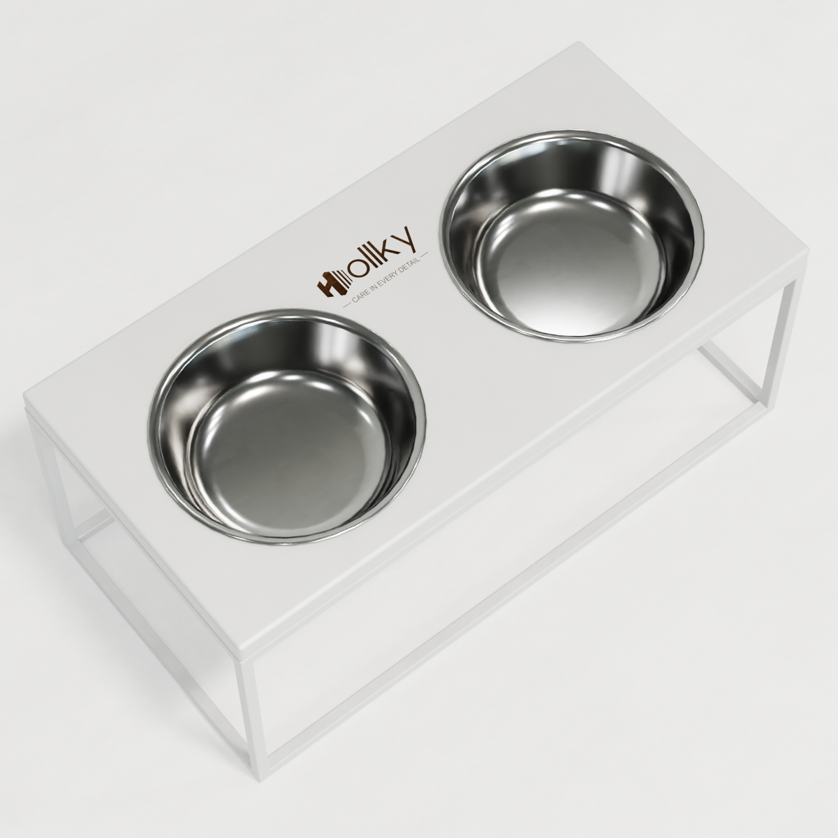 Миски на подставке для больших собак Hollky Base XL20 2х1,8 л (BXL20-522620-WHWH) - фото 6 Миски на подставке для больших собак Hollky Base XL20 2х1,8 л (BXL20-522620-WHWH) - фото 6