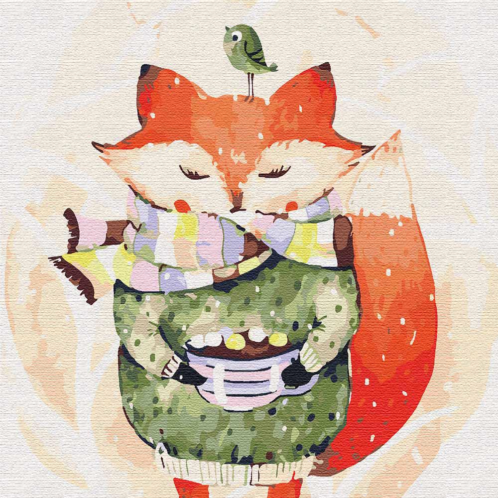 Картина по номерам Идейка "Лисичка" 30х30 см (KHO4196)