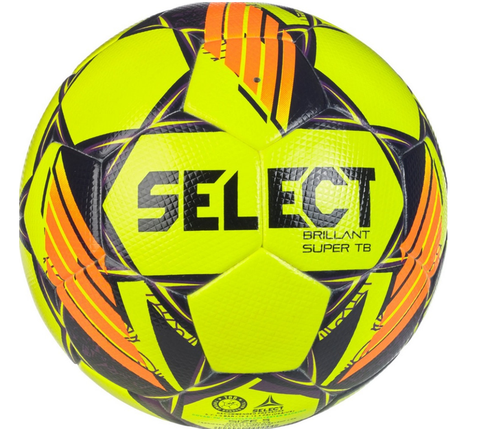 Футбольний м'яч Select BRILLANT SUPER FIFA TB v24 р. 5 Жовтий/Фіолетовий (361598-509)