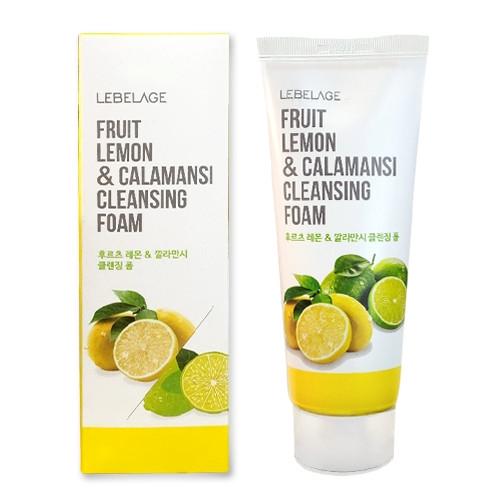 Пенка для умывания Lebelage Fruit Lemon&Calamansi Cleansing Foam с лимоном и каламанси 100 мл (8809689373571) - фото 2