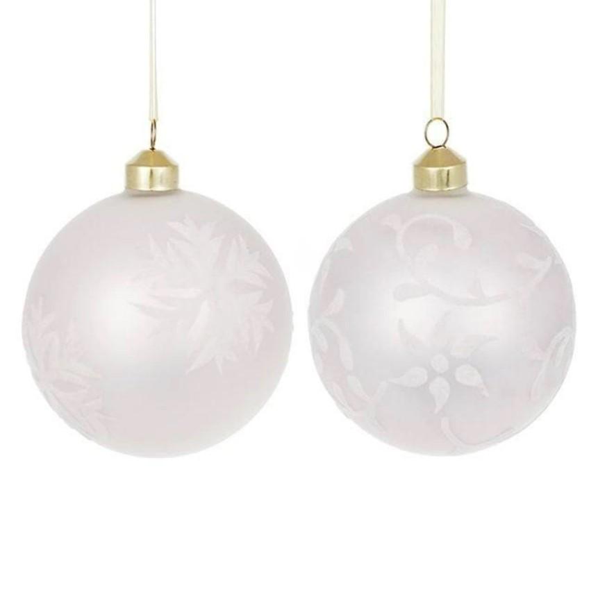 Набор шариков стеклянных 10 см 9 шт. (12943)