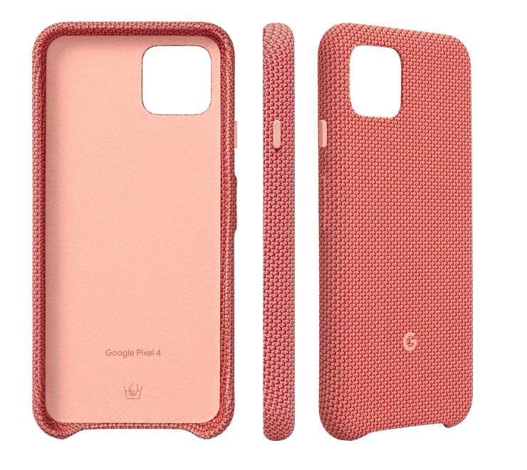 Противоударный чехол Soft Knit Fabric Case GA01282 для Google Pixel 4 Could Be Coral - фото 5