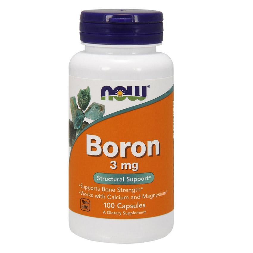 Бор глицинат NOW Boron 3 mg 100 капс.