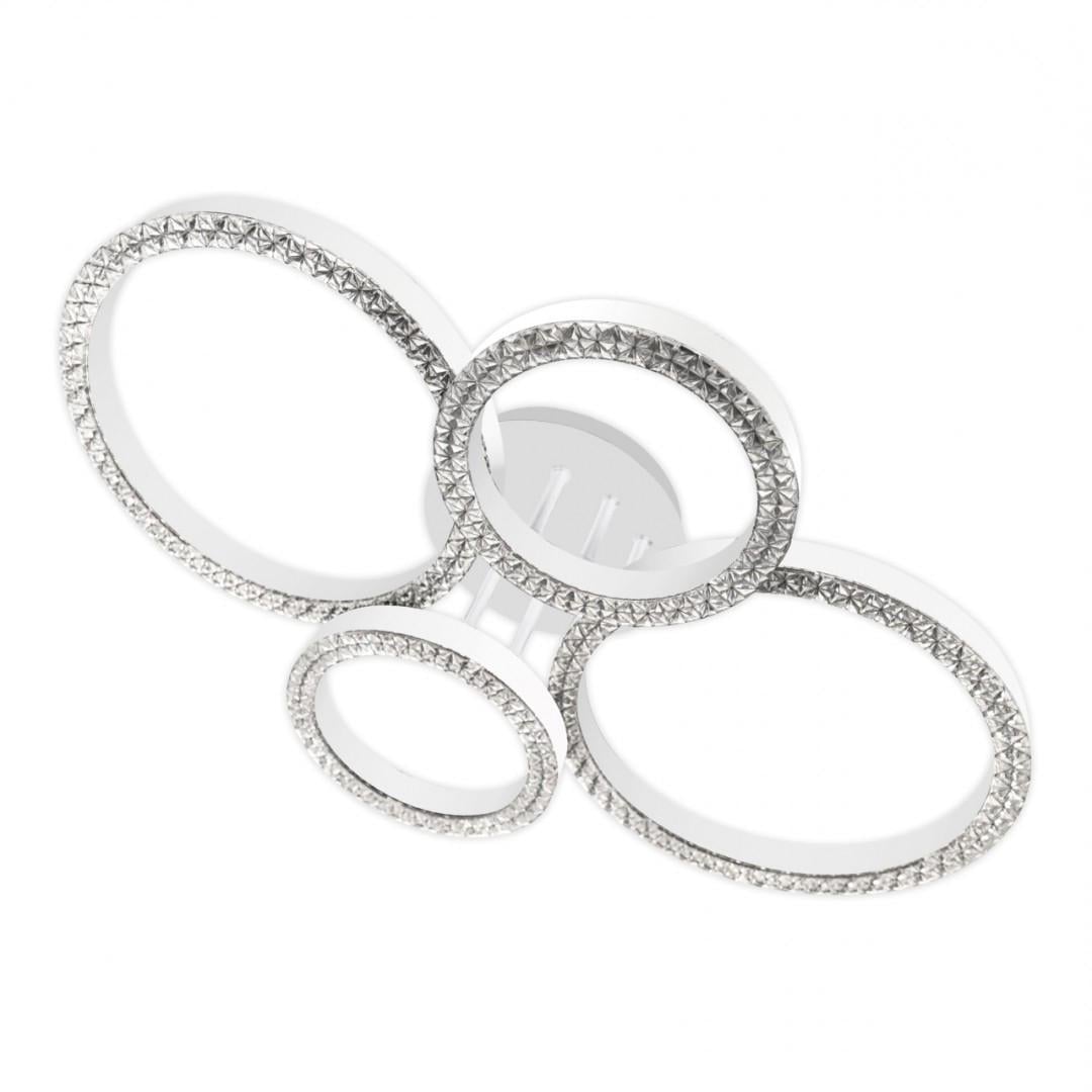 Люстра CT-R-80-WH LED 80Вт 3000-6000К 300-6400 Лм пульт Белый (V6919120233301)