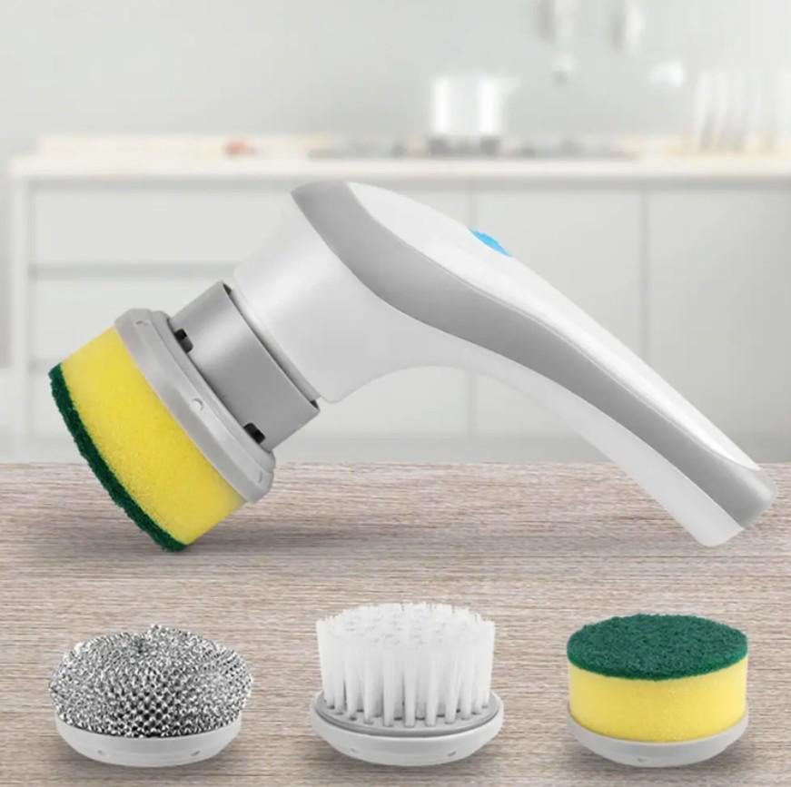 Щітка для миття посуду з насадками Electric Cleaning Brush (NNBRUS) - фото 4