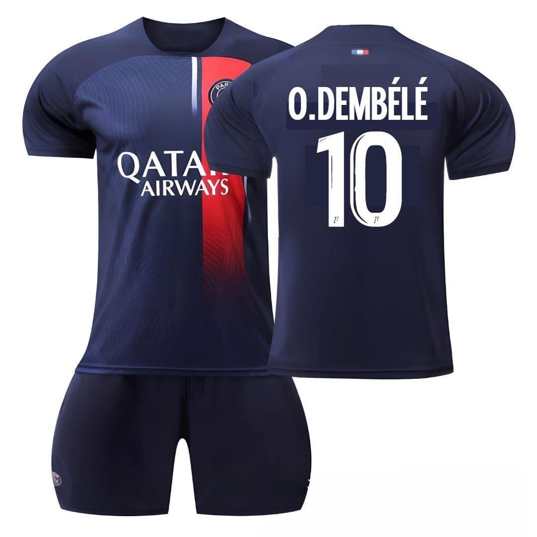 Футбольная форма детская с O.DEMBELE PSG сезон 24/25 р. 28 150-157 см Темно-синий с красным (41a390d2)