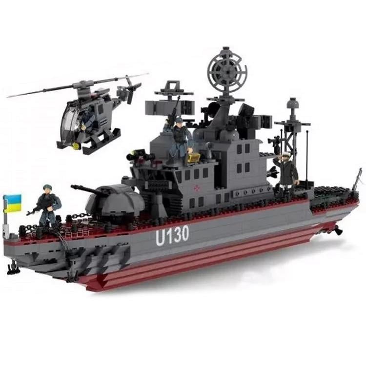 Конструктор Iblock для хлопчика Фрегат "Гетьман Сагайдачний" 1088 дет. (28443625)