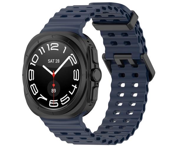 Ремешок Ocean Band Sport для Samsung Galaxy Watch Ultra Темно-синий
